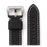Speidel Men's Wide Contrast Stitched Calfskin Leather Watchband in Black and Brown - Time After Time Watches