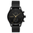 Men's MVMT Voyager Tundra, accented with gold markers, hour, minute and second hands on a balck dial. Dual chronographs with active time keeping features and a date wheel placed at the three o'clock marker. This watch casing sits between a black mesh stainless steel strap perfect for intricate sizing. 