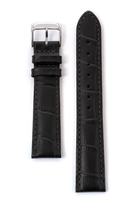 Speidel Men's Alligator Matte Leather Band in Black and Brown - Time After Time Watches