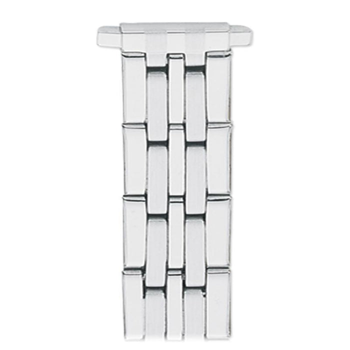 Ladies'  10-14MM Straight Adjustable End Wrapped Link Band in Silver