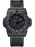 The black monochrome theme of this timepiece creates a classic and sleek aesthetic. The rubber strap is textured and fits well with the ridged outer dial.