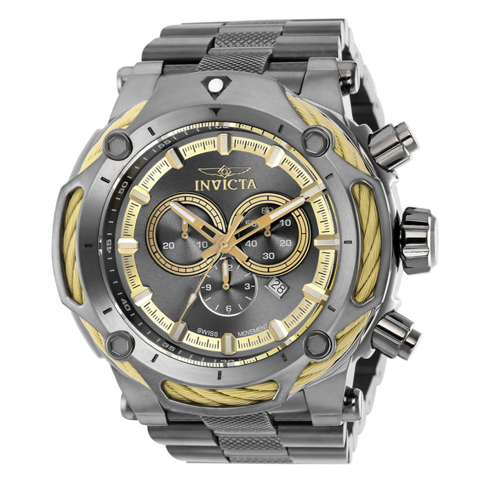 Invicta Men's Bolt Quartz Gunmetal & Gold 37034