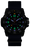 This image is of the watch in darkness to showcase the luminescence of the hour markers, hour numerals, and hands to allow for maximum visibility in pitch black darkness as well as daytime.
