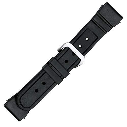 PVC Replacement Black Watch Band in 22mm