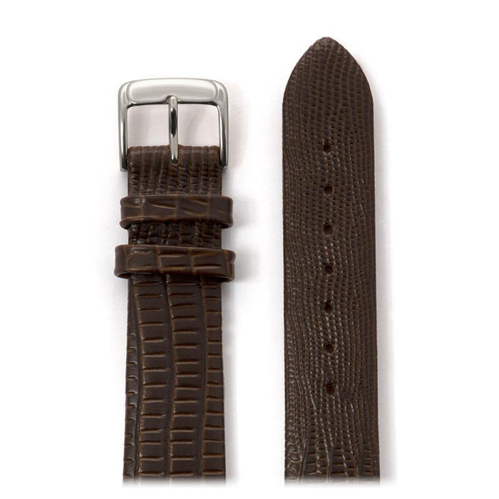 Speidel Men's Gator Lizard Grain Leather in Black and Brown - Time After Time Watches