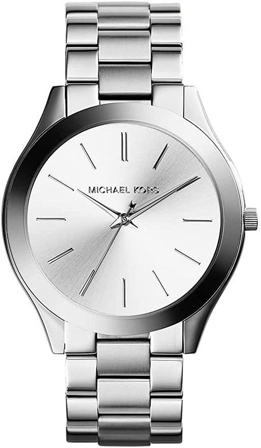 Ladies Michael Kors stainless steel. Hour, Minute and Second Hands, slim style.
