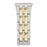 Speidel Men's 18-22MM Wrapped Link Straight Adjustable End with Removable Links for Sizing in Silver, Gold and Dual Tone - Time After Time Watches