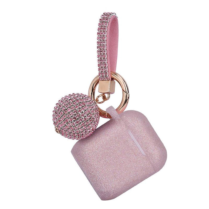 Speidel FASHION APPLE AIR POD CASE PROTECTOR WITH DECORATIVE BLING STRAP AND BALL - Time After Time Watches