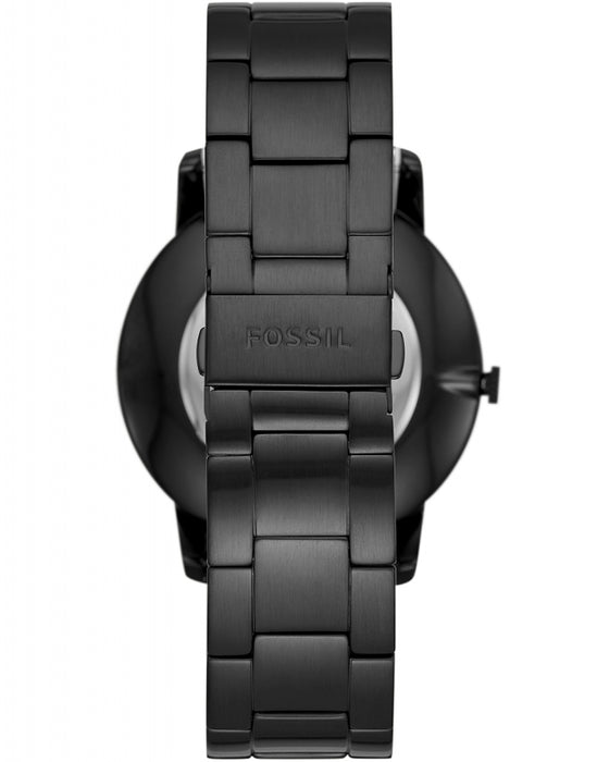Fossil The Minimalist Three-Hand Black Stainless Steel Watch FS5693