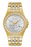 TAT Enterprises Bulova Baguette Crystal Accent Gold Tone IP with Silver Tone Dial-98A239 - Time After Time Watches