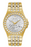 Baguette Crystal Accent Gold Tone IP with Silver Tone Dial-98A239