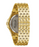 TAT Enterprises Bulova Baguette Crystal Accent Gold Tone IP with Silver Tone Dial-98A239 - Time After Time Watches