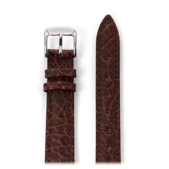 Ladies' Heavy Texture Buffalo Grain Leather Watchband