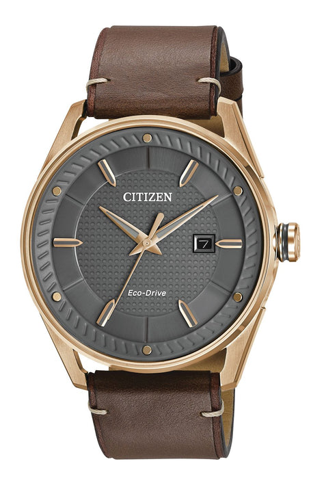 Citizen Eco-Drive CTO Rose Gold-Tone Stainless Steel Mens Watch - BM6983-00H