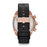 Diesel Mega Chief Black Dial White Indexes Black Bracelet - Time After Time Watches