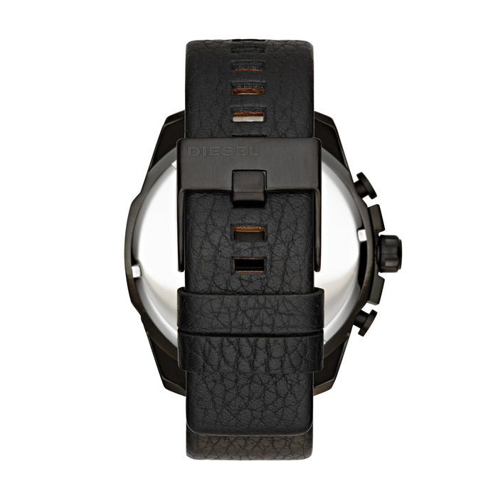 Diesel Mega Chief Mirror Dial Black Case Black Strap - Time After Time Watches