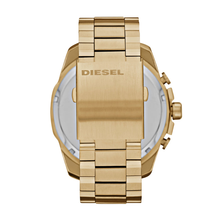 Diesel Mega Chief Gold Dial Gold Bracelet - Time After Time Watches