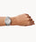 Fossil Riley Silver Dial Glitz Top Ring Silver Bracelet ES3202
