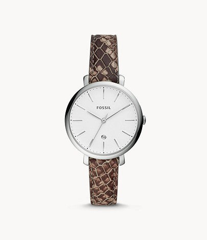 Fossil Fossil Jacqueline Three-Hand Date Gray Leather Watch ES4631 - Time After Time Watches