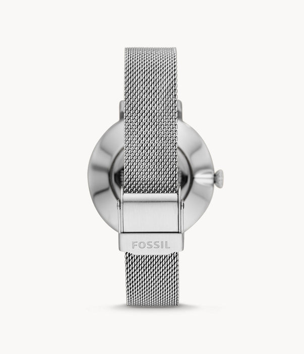 Kalya Three-Hand Stainless Steel Mesh Watch
