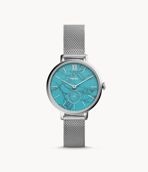 Kalya Three-Hand Stainless Steel Mesh Watch