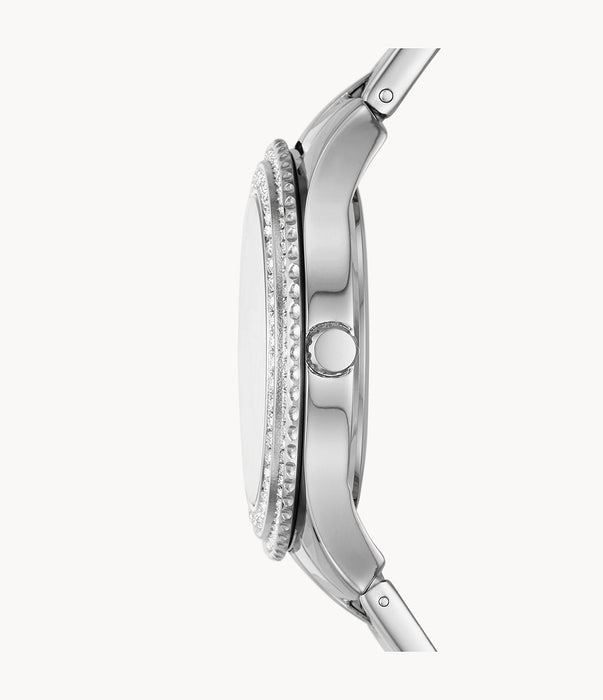 Fossil Stella Three-Hand Date Stainless Steel Watch ES5130 - Time After Time Watches