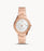 Stella Three-Hand Date Rose Gold-Tone Stainless Steel Watch