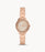 Stella Three-Hand Date Rose Gold-Tone Stainless Steel Watch