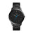 Fossil Minimalist Black Dial Blue Accent Black Bracelet