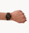 Minimalist Three-Hand Brown Leather Watch