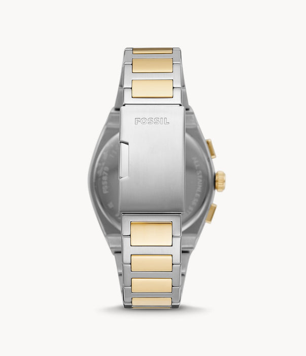 Fossil stainless on sale steel back