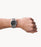 Machine Three-Hand Date Stainless Steel Mesh Watch