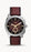 Machine Chronograph Burgundy Eco Leather Watch