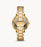 Pyper Pavé Gold-Tone Logo Watch