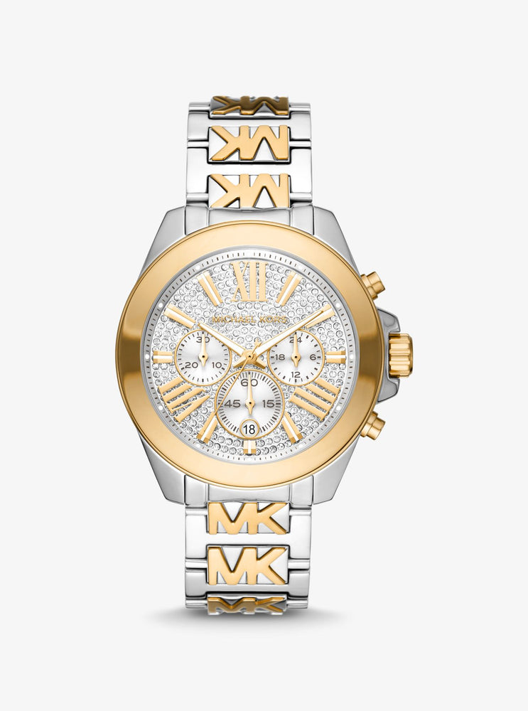 Oversized Wren Pavé Two-Tone Watch