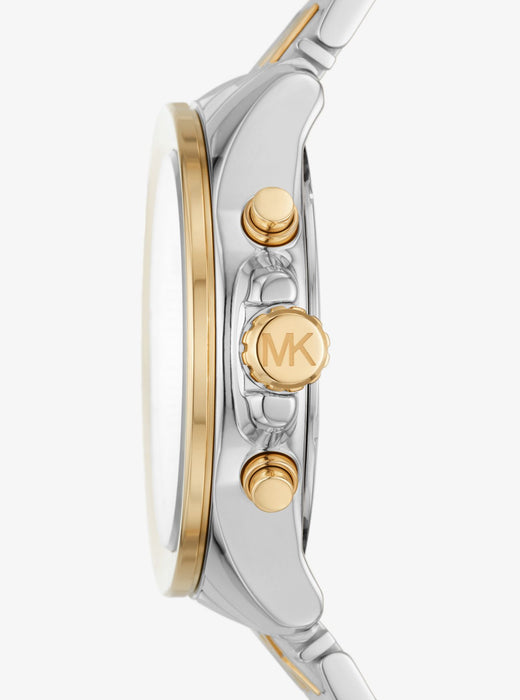 Oversized Wren Pavé Two-Tone Watch