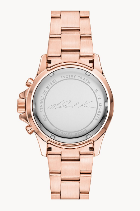 Michael Kors Oversized Everest Pavé Rose Gold-Tone Watch - Time After Time Watches