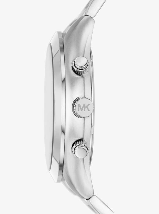Oversized Slim Runway Silver-Tone Watch — Time After Time