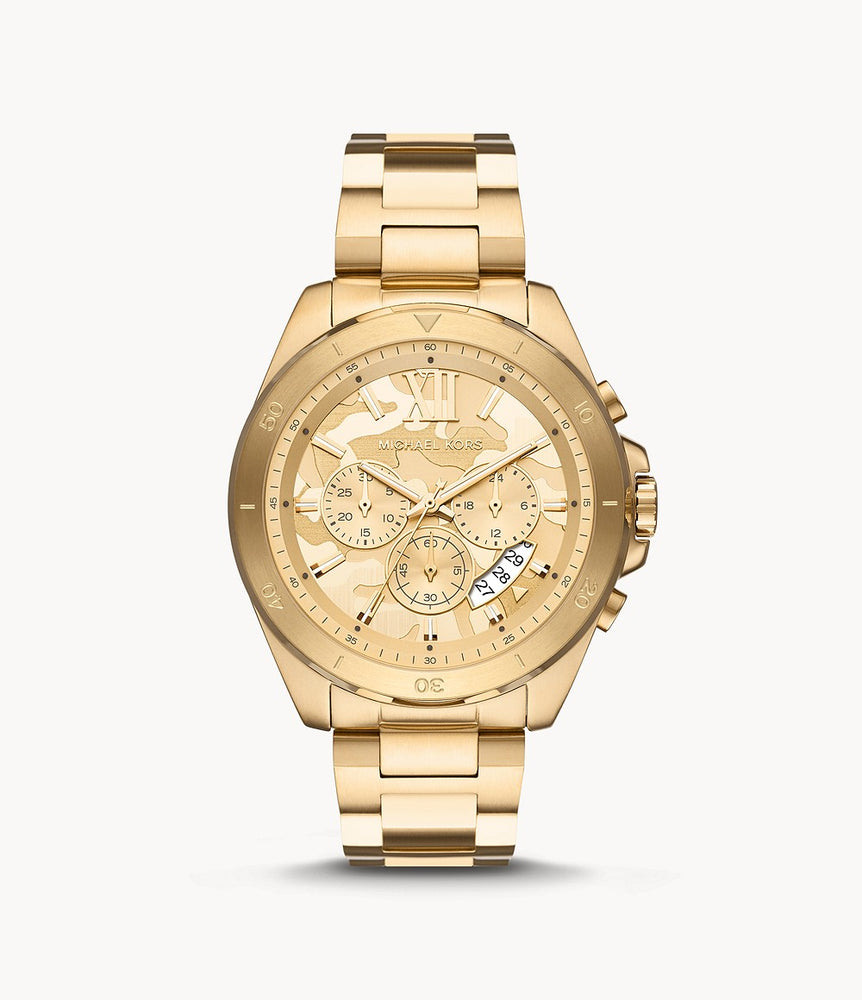 Brecken Chronograph Gold-Tone Stainless Steel Watch
