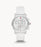 Michele Ladies' Sporty Sport Sail White Silicone