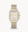 Michele Ladies' Deco Two-Tone 18k Gold Diamond Bezel 18MM