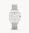 Michele Ladies' Deco Stainless Diamond Dial Watch 18MM