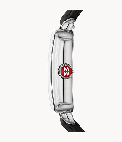 Michele Ladies' Deco Sport Stainless Black Silicone Watch