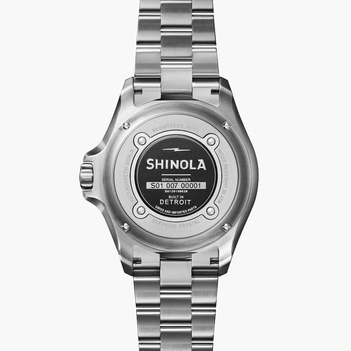 Shinola, Lake Ontario Monster Automatic 43mm Green Dial SS Bracelet