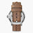 Shinola, The Runwell 41mm Matte Blue Velvet Dial Brown Leather