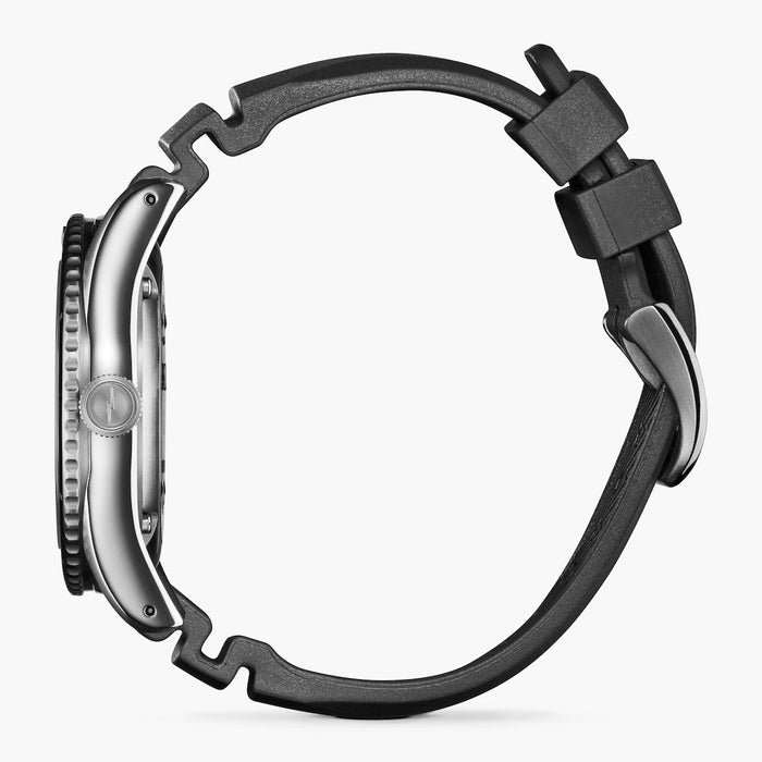 Shinola, The Duck 42mm Black Dial Black Rubber