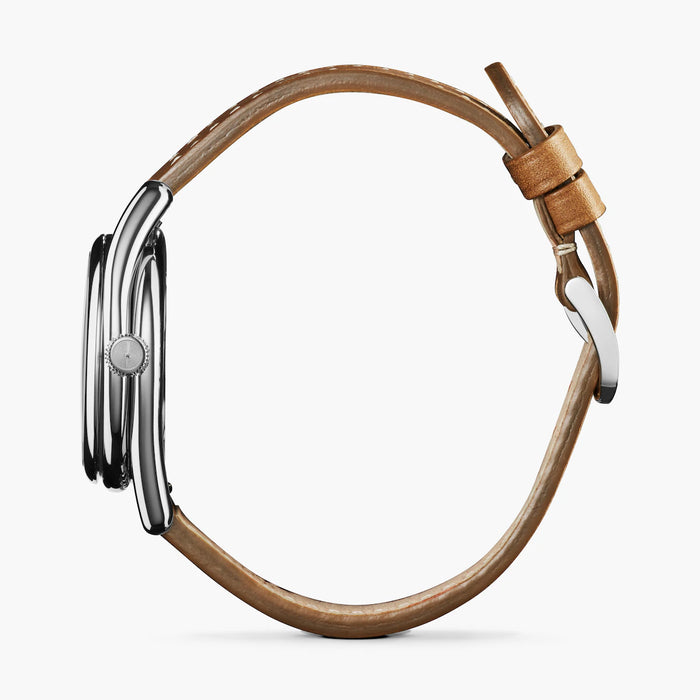 Shinola Shinola, The Derby 30mm White Dial Tan Brown Leather - Time After Time Watches