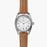 Shinola, The Derby 30mm White Dial Tan Brown Leather