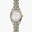 Shinola Shinola, The Derby 30mm White Dial Two Tone PVD Bracelet - Time After Time Watches
