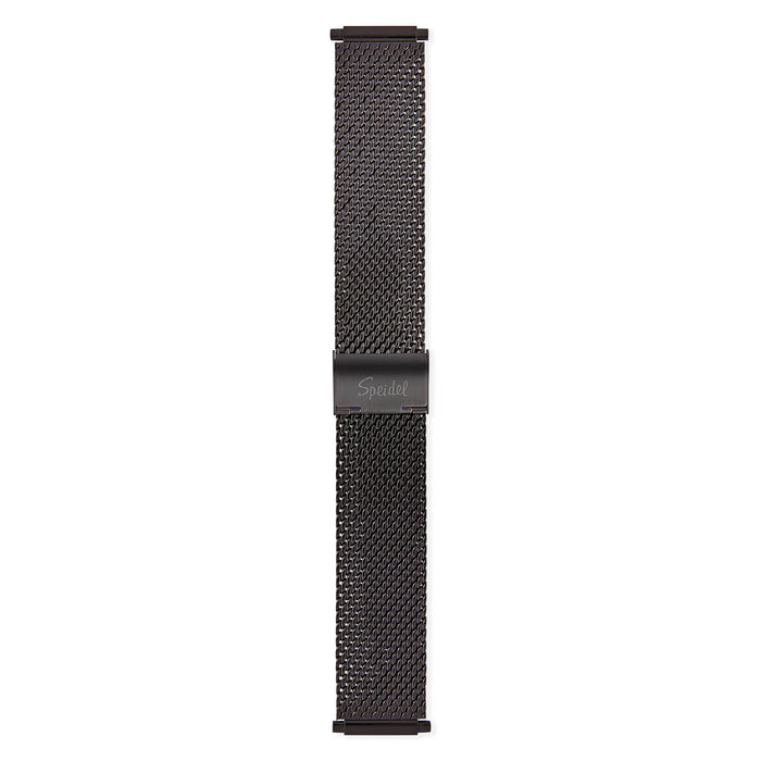 Speidel Mens 18-22MM Stainless Steel Mesh Band with Straight Adjustable End in Gold, Silver or Black - Time After Time Watches